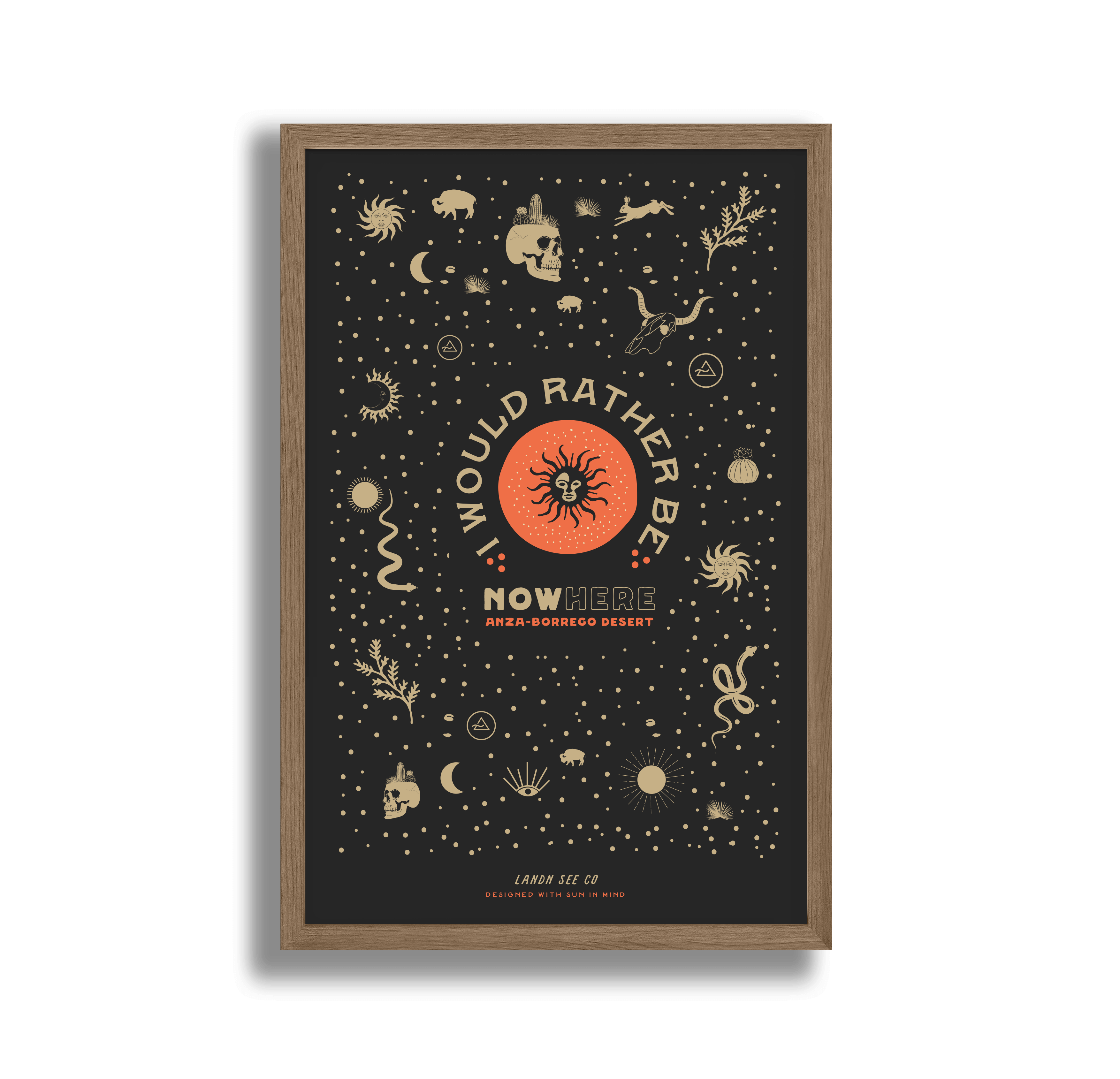 Anza "I'd Rather be Nowhere" Poster Print