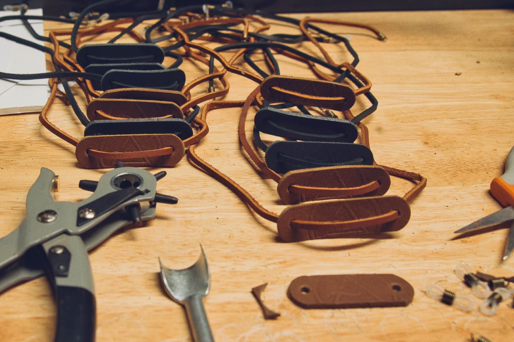 Hand-made Leather Frame Straps