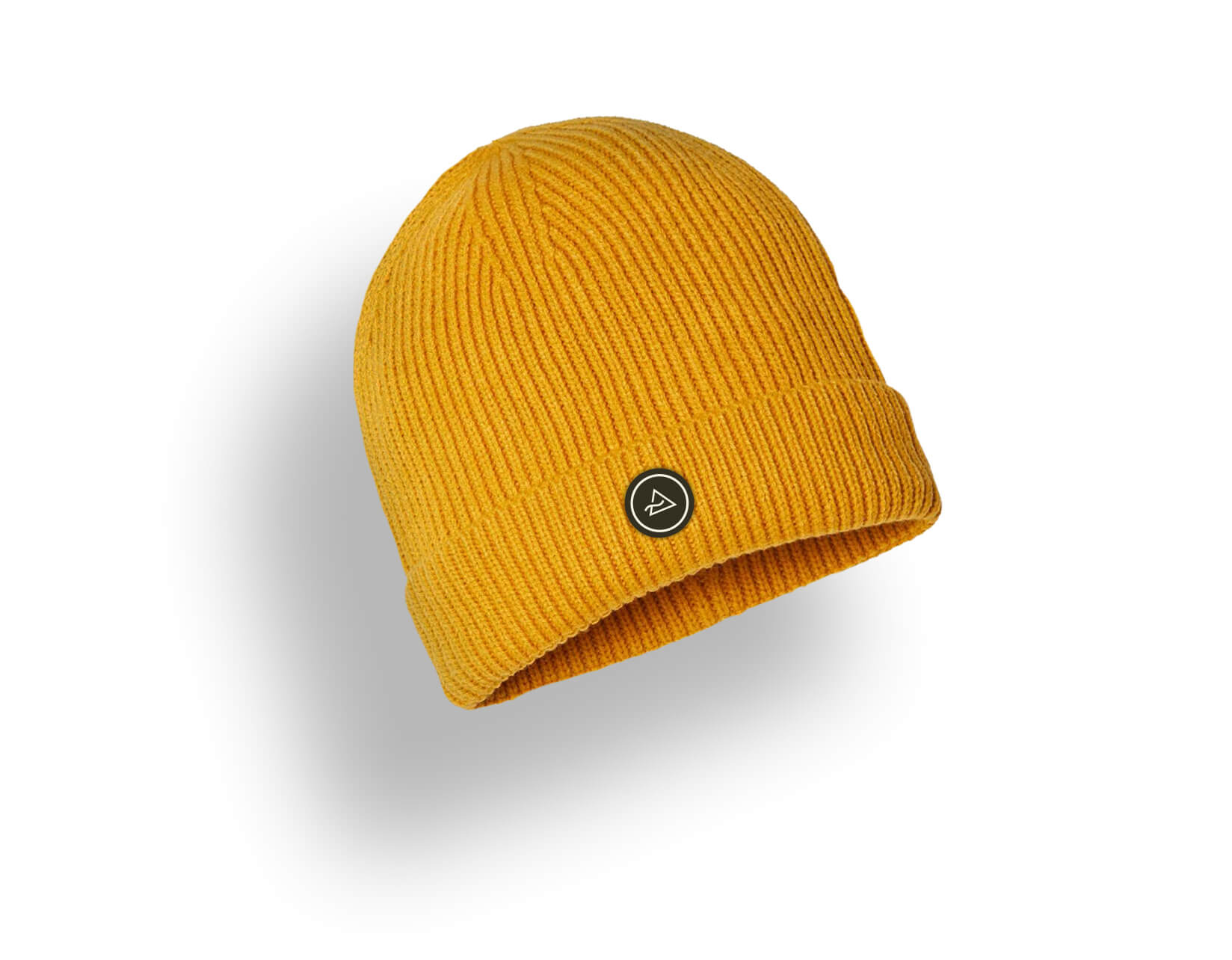 Sustainable Rib Knit Beanie - Rubber Logo