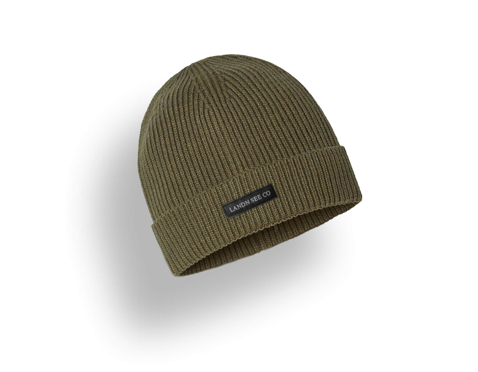 Sustainable Rib Knit Beanie - Woven Label